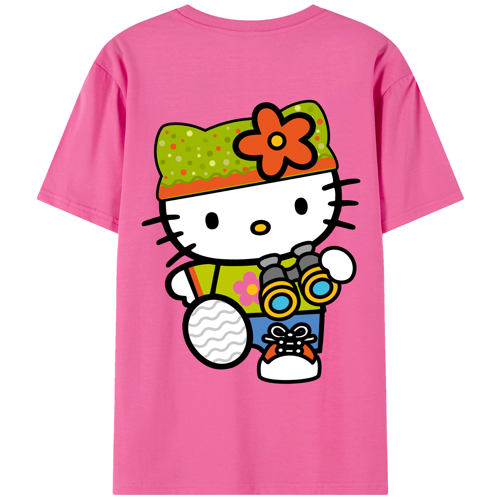 （画像用） Hello Kitty ハローキティ レディース半袖Tシャツ(バックプリント)